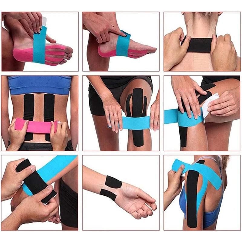 5cmx5m Sports Kinesiology Elastic Tape Muscle Pain Relief Fitness Running Tennis Swimming Football - Explode Shop 