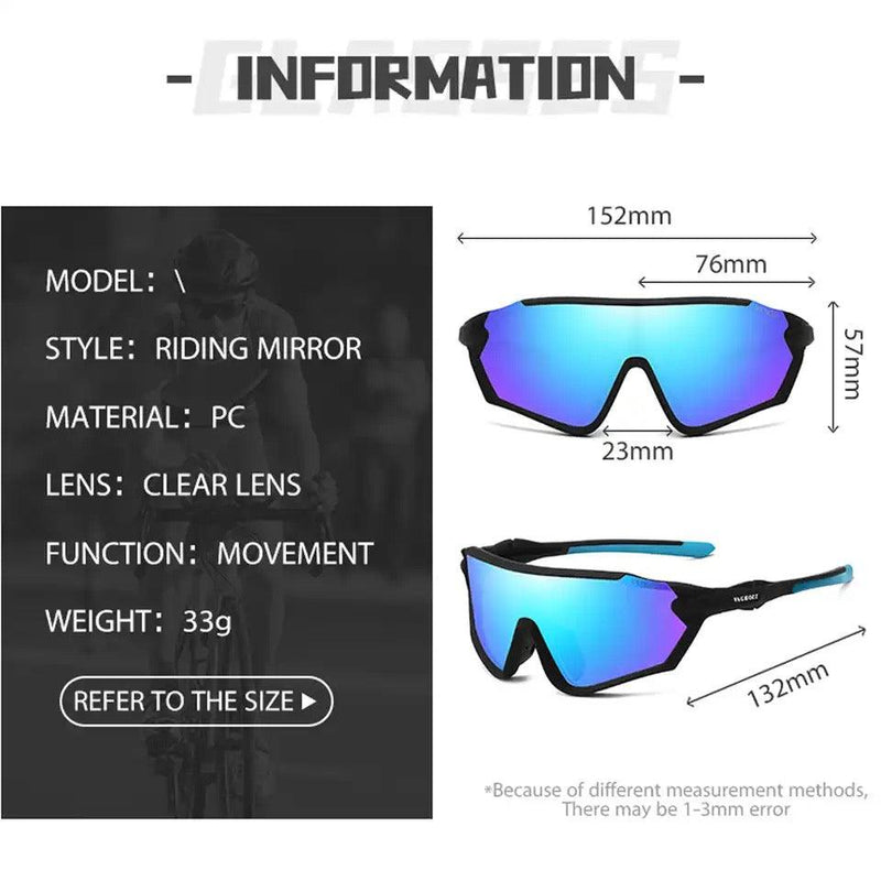 VAGHOZZ-Cycling Glasses for Men and Women, Outdoor Glasses, Sports Glasses, MTB Bike, Bicycle, Photochromed Glasses, New Style, UV400 - Explode Shop 