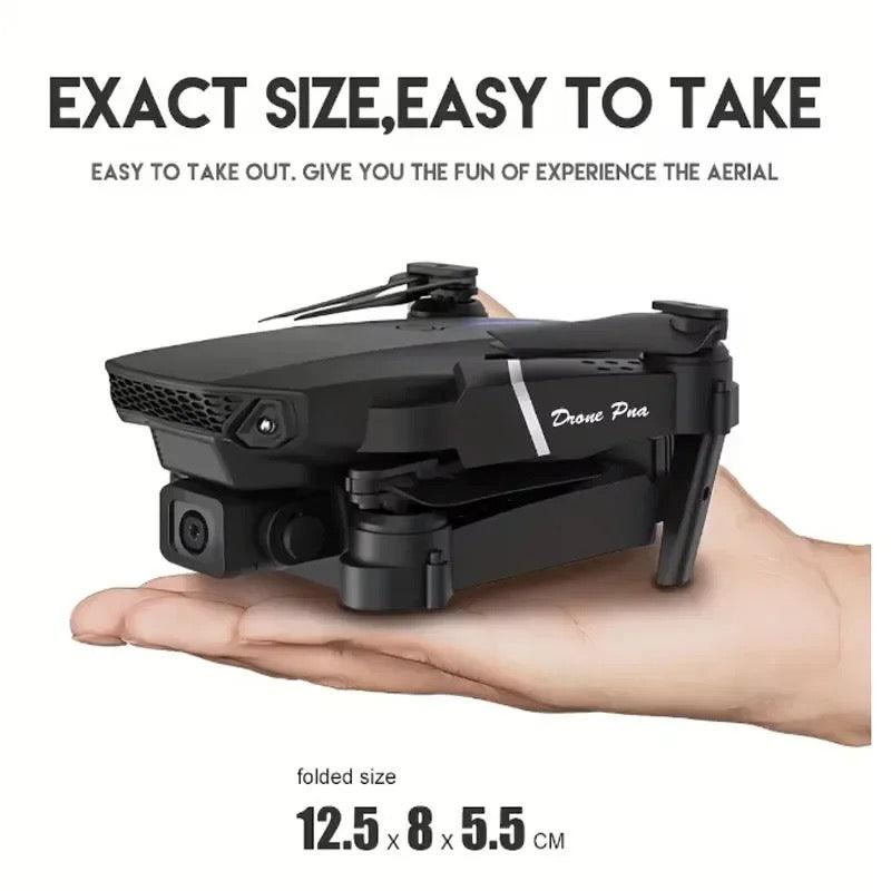 Foldable Dual HD Camera Drone, RC Helicopter, FPV, Apron Height, E88Pro, 4K, 1080P, Wide Angle, WiFi, New, Sell - Explode Shop 