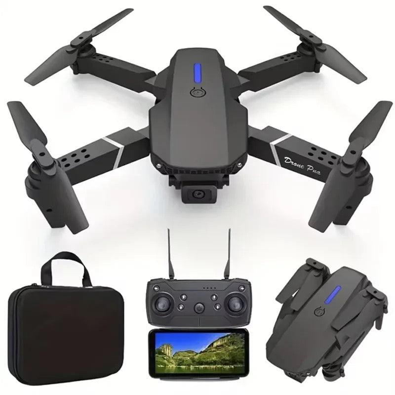 Foldable Dual HD Camera Drone, RC Helicopter, FPV, Apron Height, E88Pro, 4K, 1080P, Wide Angle, WiFi, New, Sell - Explode Shop 