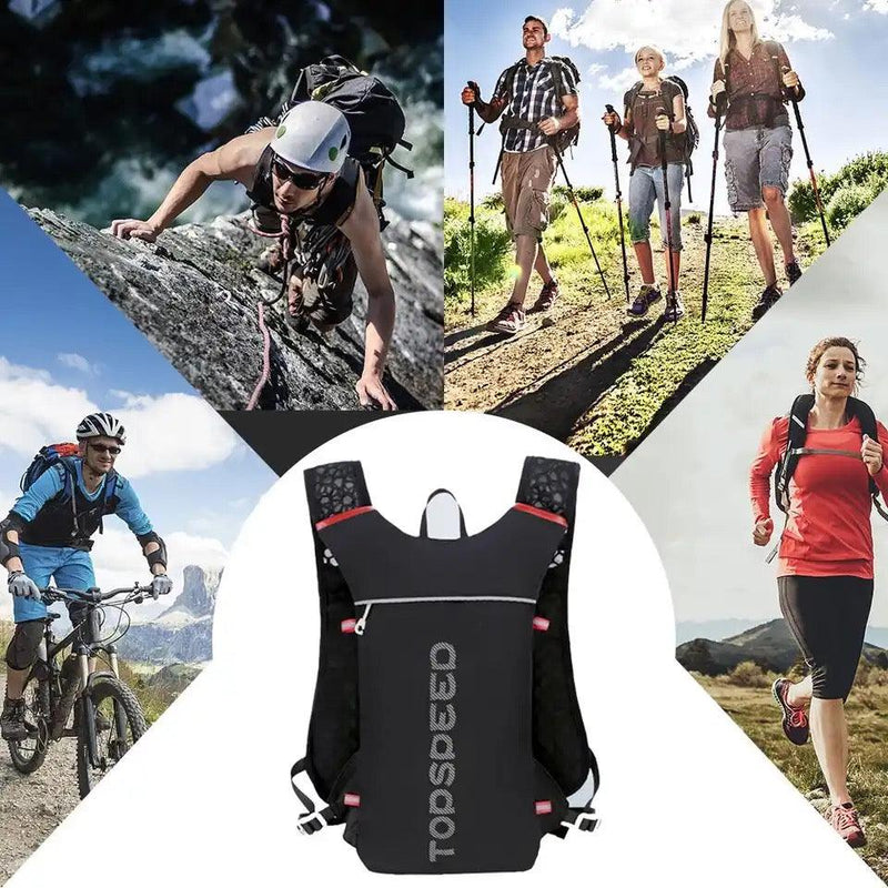 NEWBOLER Trail Running Backpack - Ultralight 5L, Hydration Vest for Running, Marathon, 2L Bike Water Bag - Explode Shop 