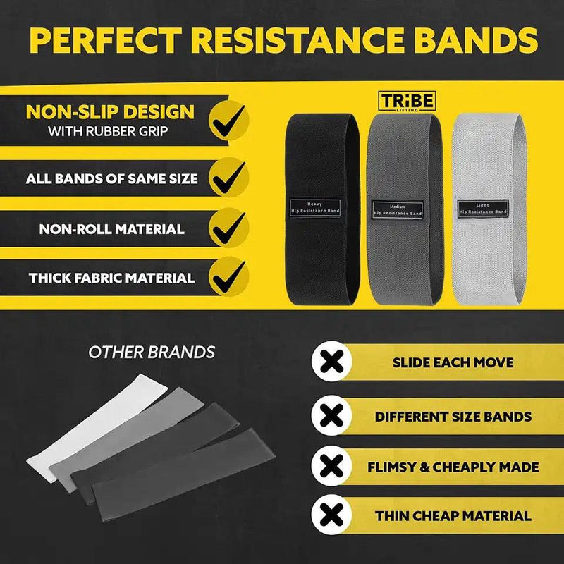 Fabric Resistance Bands Hip Booty Glute Thigh Elastic Workout Bands Squat Circle Stretch Straps Fitness Loops Yoga Gym Equipment - Explode Shop 